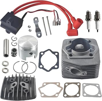 100cc Dual Spark Plug Cylinder Kit with Dual-Head CDI 2 Stroke | fit YD100, LD100, fit Motorized Bicycle