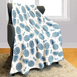 YISUMEI Pineapple Blanket 50X60 Inches Soft and Cozy Tropical Fruit Pattern Throw Great Gifts for Kids Boys and Girls