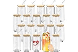 Bulk Glass Cups with Lids and Straws: Elevate Everyday Hydration