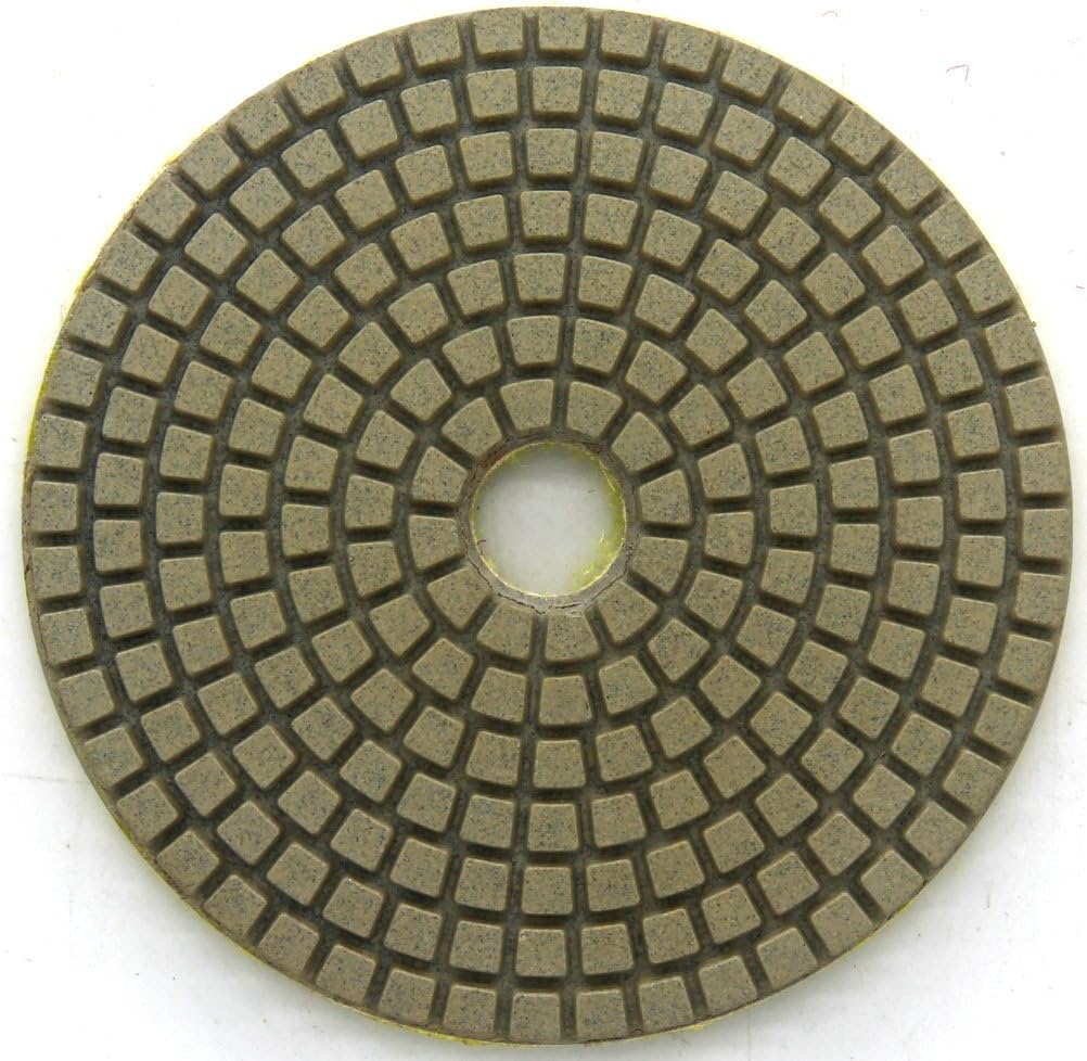 Diamond Wet Polishing Pads Sanding Grinding Discs Tools 10 Pcs Set for Granite Marble Stone 5" Grit 200