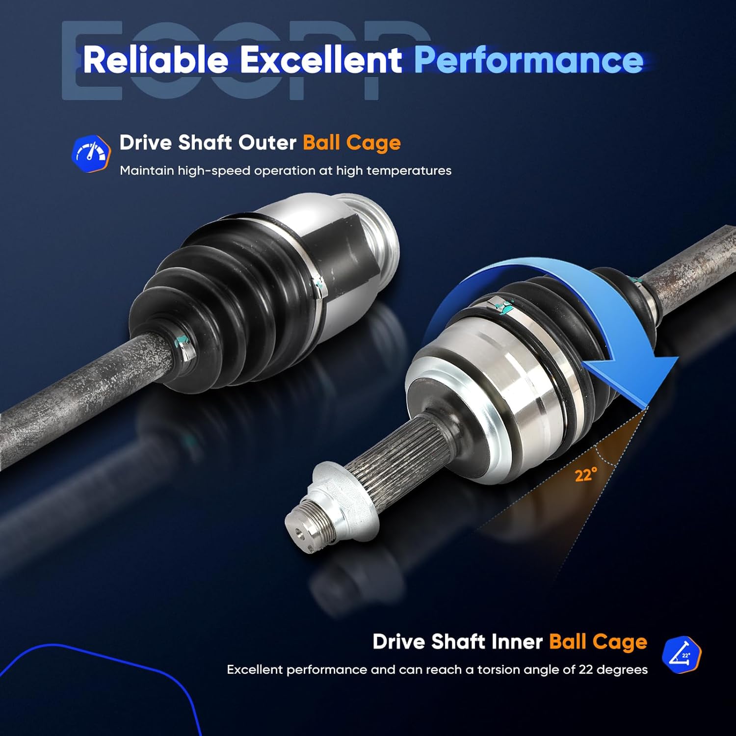 ECCPP ATV CV Axle Shaft Assembly fit for Acura MDX 3.7L for Honda Pilot 3.5L