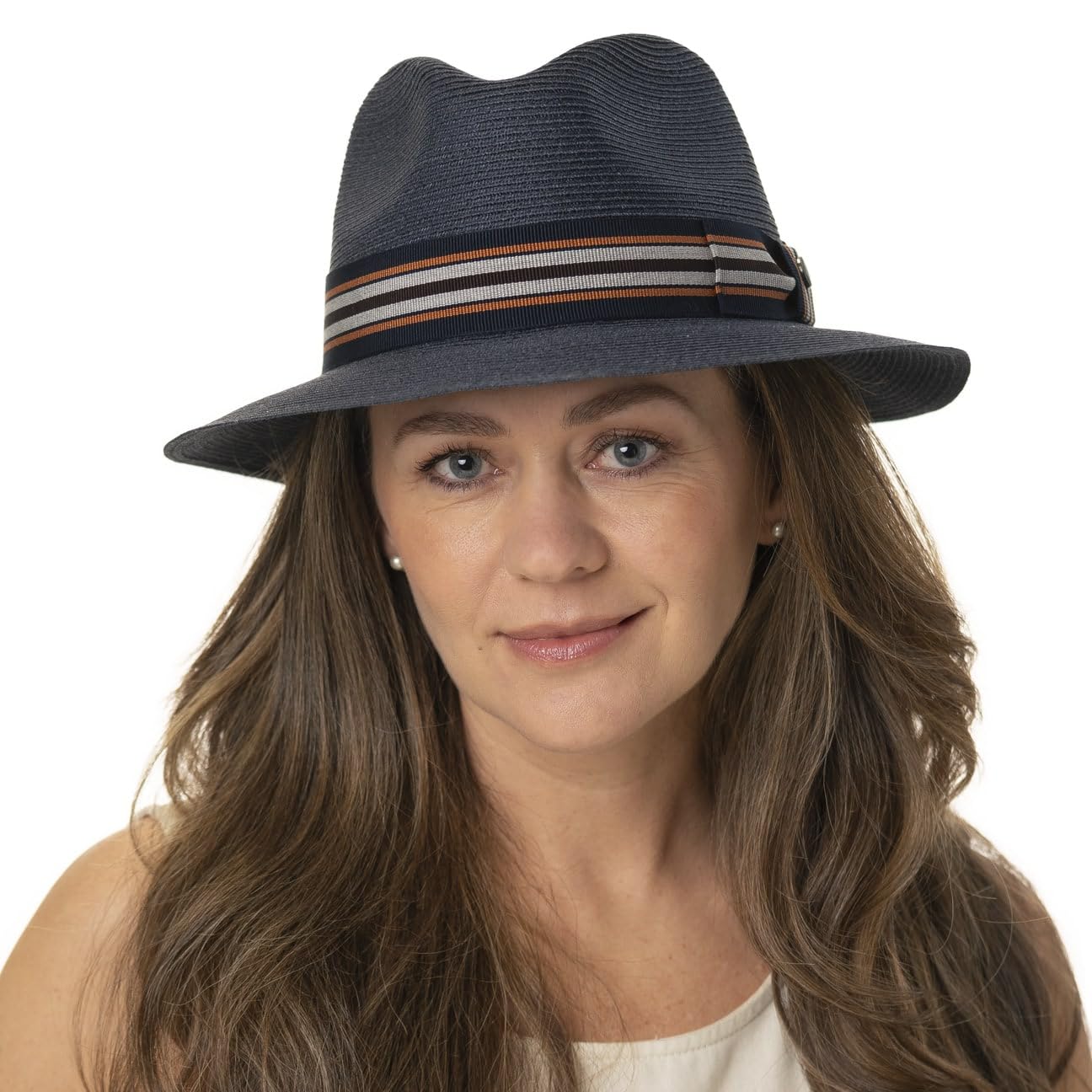Lierys Sombrero de Cáñamo Vintello Traveller Hombre - Sol Verano Paja con Banda Grosgrain Primavera/Verano