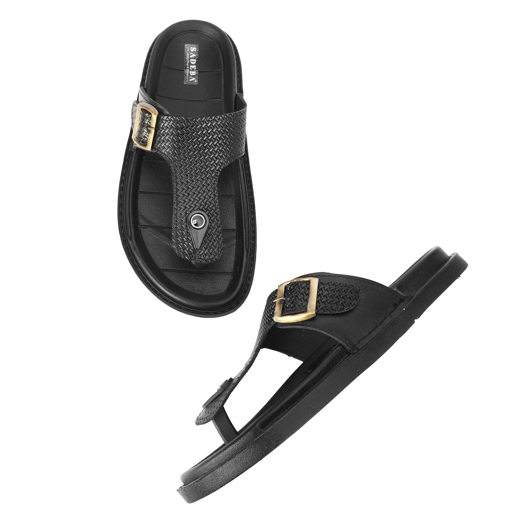 Men's Comfort Thong Sandals, Adjustable Buckle Open-Toe Slippers Slipper_001-picture-29