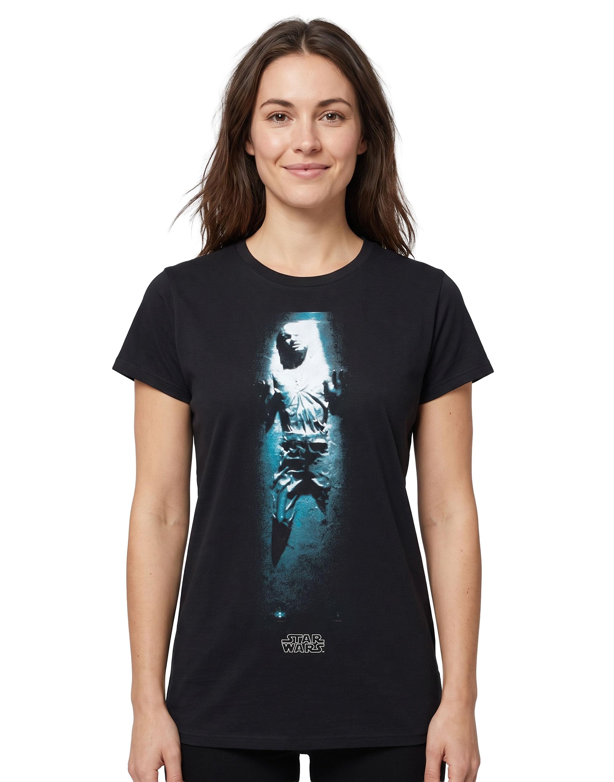 Star Wars Women's Black Short Sleeved T-Shirt | | Official Merch | Size: Small