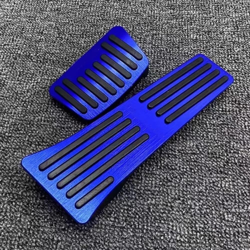 Couvre Pédale Couvre-pédales en Aluminium antidérapants, sans perceuse, pour Hyundai, pour Santa, pour Fe, pour MX5 2024 – 2025 AT LHD Pédales Voiture(AT 2pcsA)