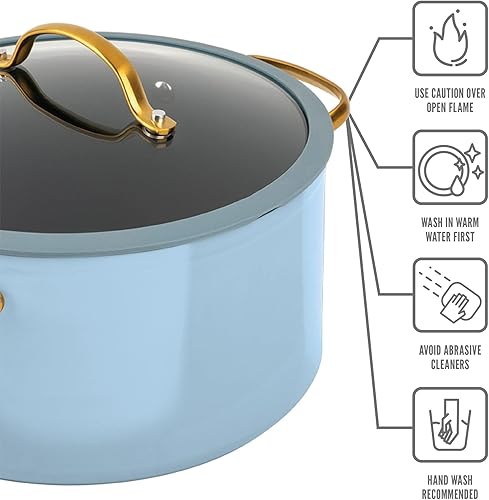 Miniatura 2 de Juego de utensilios de cocina Pan Fácil de limpiar Olla antiadherente Utensilios de cocina Olla antiadherente Juego de utensilios de cocina de 12