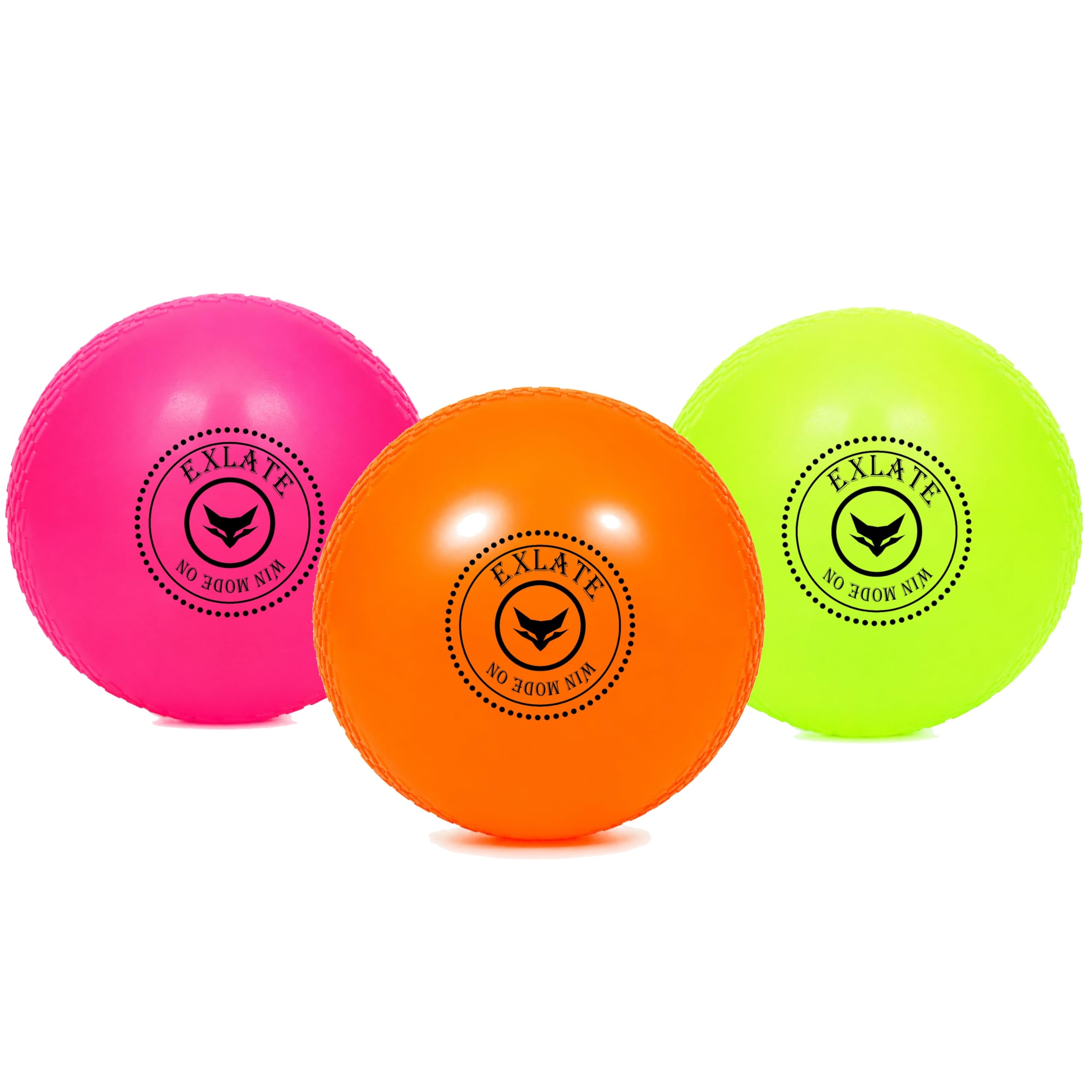 EXLATE PVC Wind Ball for Cricket Practice (Pack of 3) | Soft Training Cricket Balls for Indoor & Outdoor Play | Lightweight 80-85g | Ideal for Coaching, Gully Cricket & Daily Practice | Multicolor-picture-13