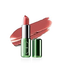 Clinique Pop Longwear Lipstick | Long Lasting, Satin, Matte + Shine, Latte Pop, 1 Count