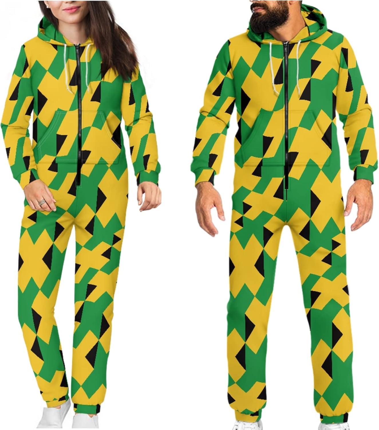 Galaxy Men Women Romper Onesies Long Sleeve Bodysuits, One Piece Jumpsuit Tracksuit, Hooded Sweatpants Jogging Suit