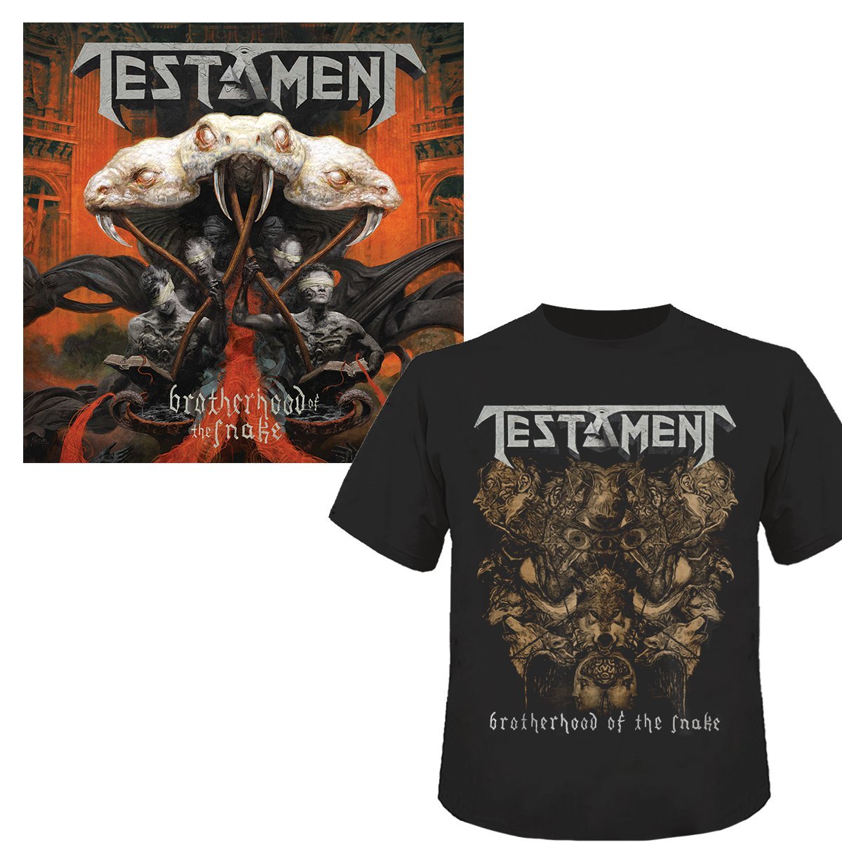 TESTAMENT Brotherhood Of The Snake with Bonus Tracks CD + T-SHIRT SET F/S Track