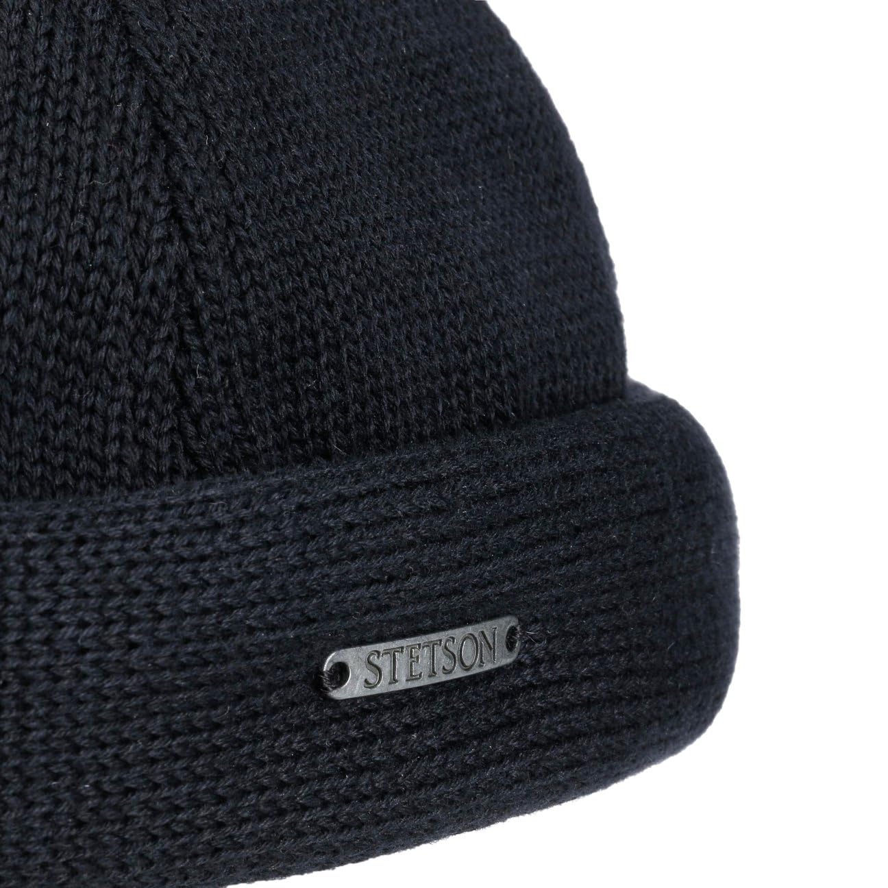 Stetson Docker Strickmütze Herren Atmungsaktiv 100% Baumwolle Größenverstellbar Wintermütze Baumwoll-Innenfutter Herbst Winter