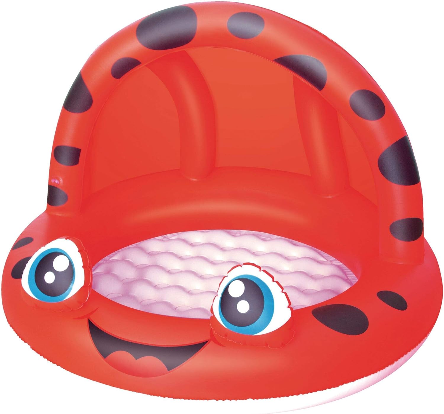 H2O GO! Ladybug Baby Pool with Sun Shade, 97 cm x 66 cm, Ages 2+, Red