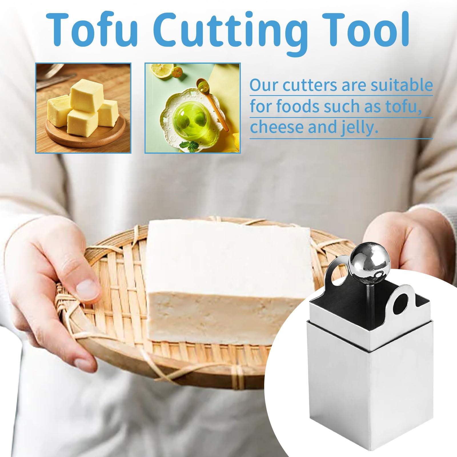 Amazon.com: Yuecoom Stainless Steel Tofu Cutter, Practical Square