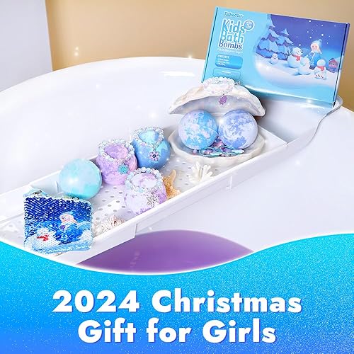 Miniatura 5 de Bombas de baño para niños con sorpresa en el interior, 6 bombas de baño suaves y hechas a mano con joyas y bolsa cruzada, regalo 2024 para niñas y