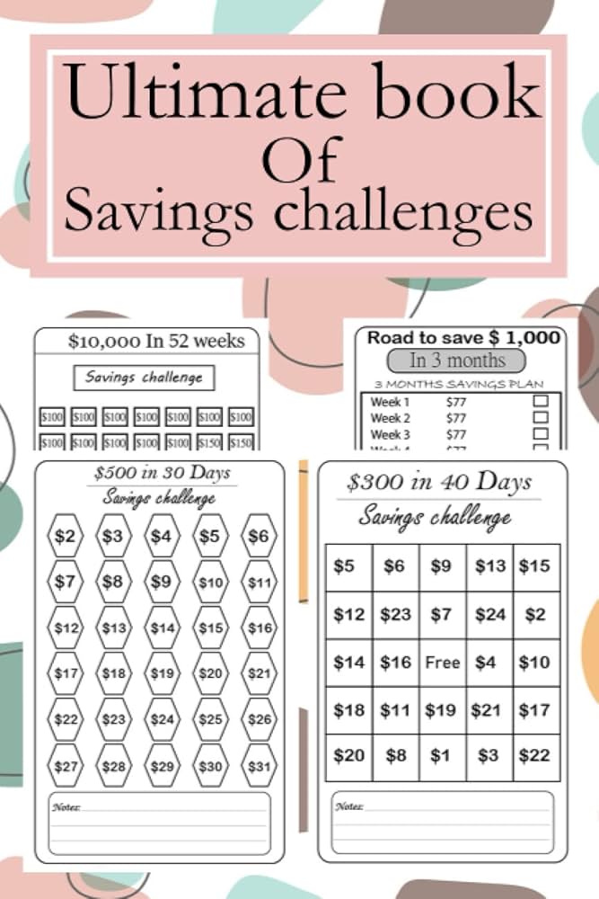 Ultimate Book of Savings Challenges: 120 Pages Savings Tracker Journal| $500, $1000, $2000, $5000, $10000, $20000+ And More Money Saving Challenges| Easy And Fun Way To Save: Zaaire, AF: 9798401630872: Amazon.com: Books ultimate-book-of-savings-challenges-120-pages-savings-tracker-journal-500-1000-2000-5000-10000-20000-and-more-money-saving-challenges-easy-and-fun-way-to-save-zaaire-af-9798401630872-amazon-com-books