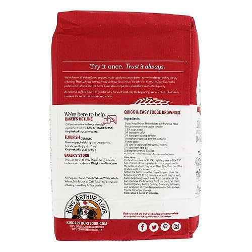 Miniatura 3 de King Arthur Harina sin blanquear multiusos 32 OZ