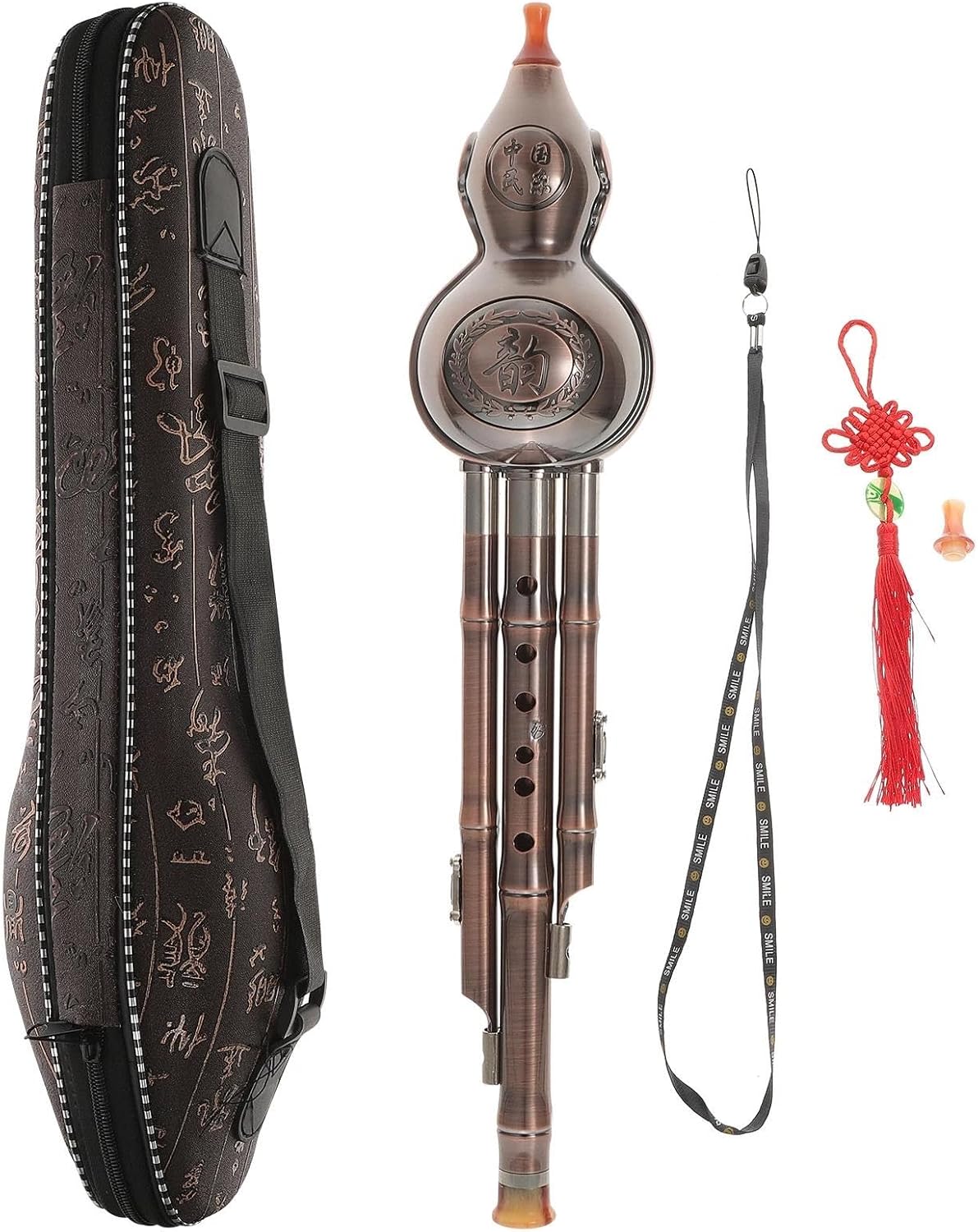 フルシ木管楽器 ひょうたん絹楽器 3音キー ウリフルート フルシ 練習しやすい