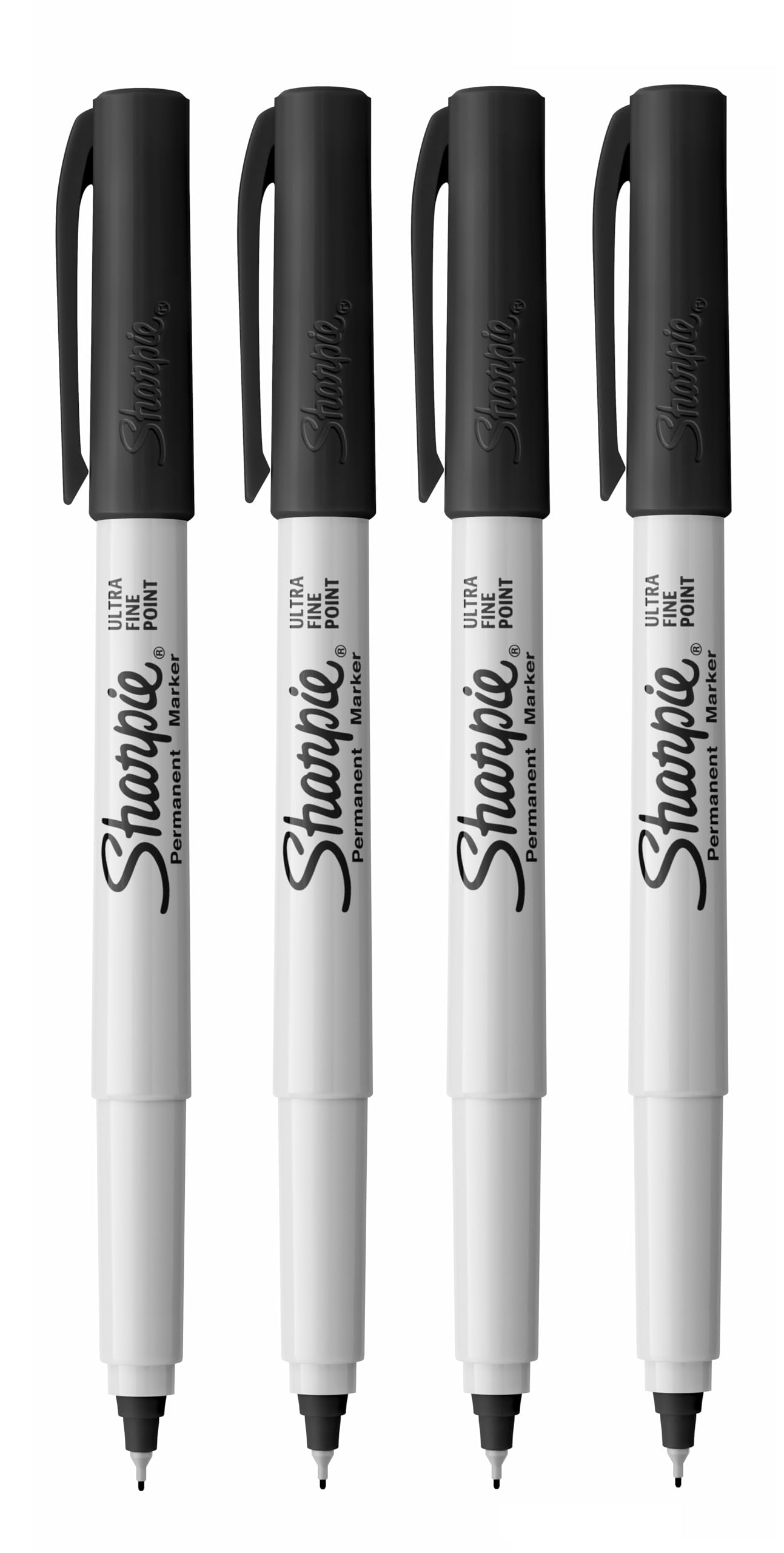 Sharpie Ultra Fine Point Permanent Marker Pens - Black Ink - Pack of 4, 1 count (Pack of 4)