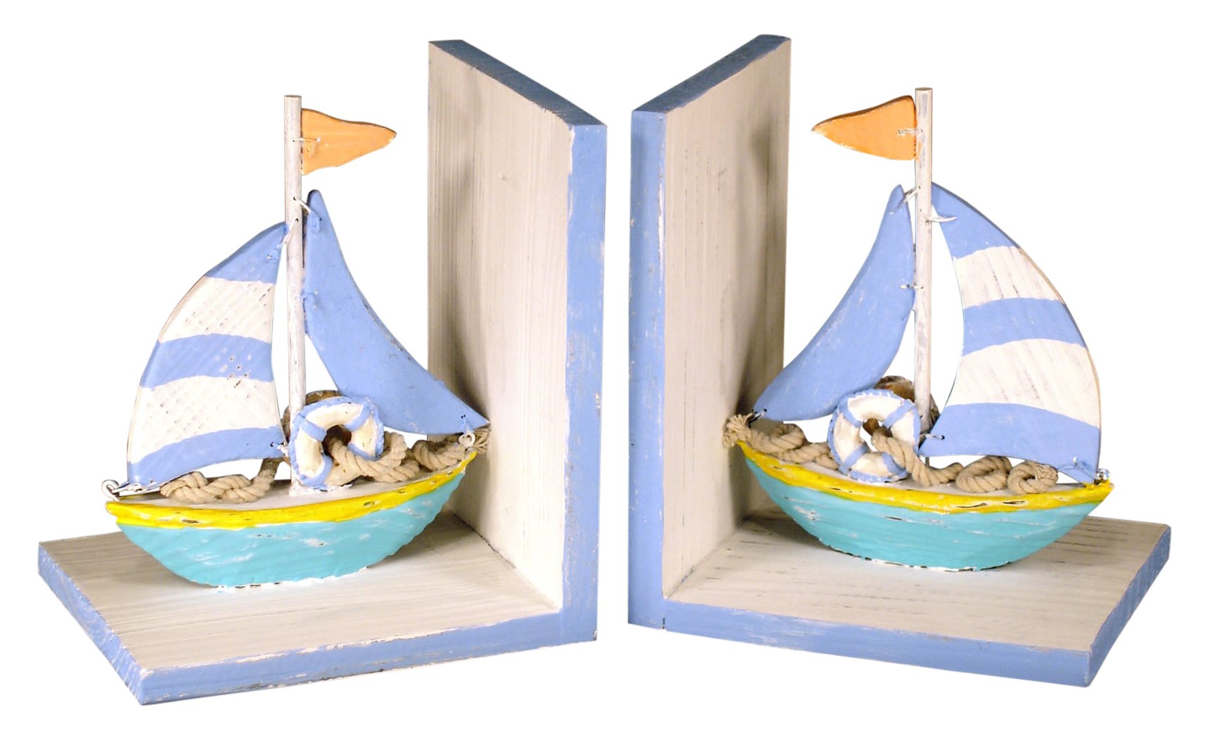 JudithEdwards 3440BE Beach Colored Sailboat Bookends