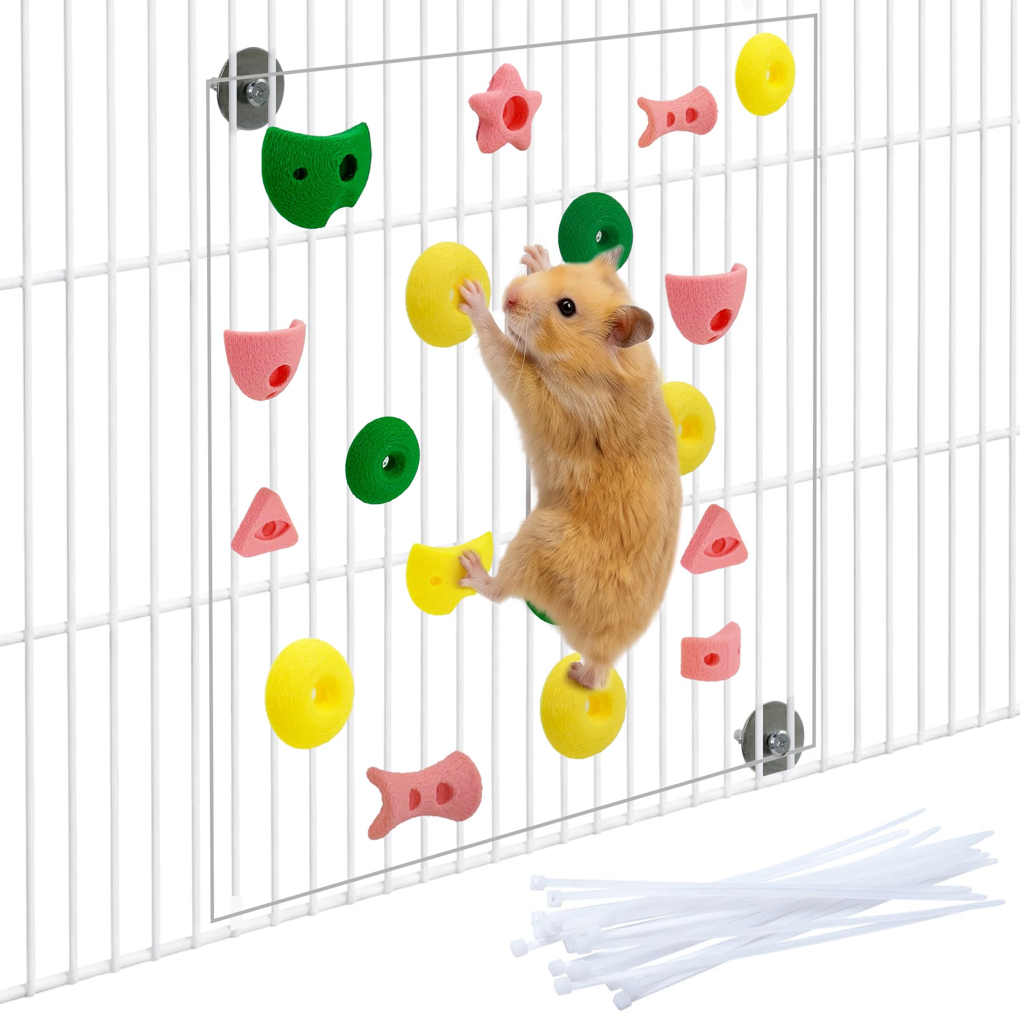 Amazon.co.jp: Jevnd Hamster ロッククライミングおもちゃ、ワイヤー