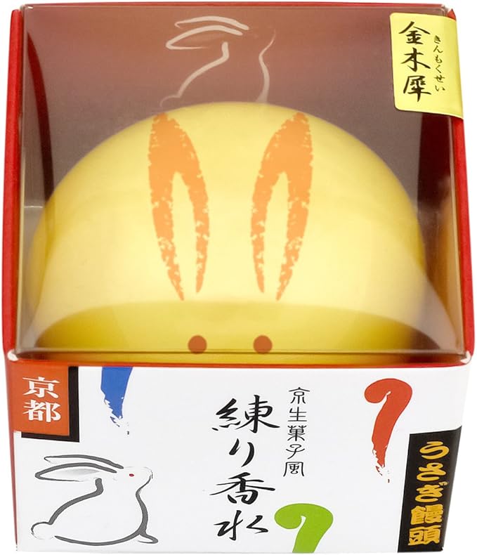 Amazon 京コスメ 舞妓さんの練り香水 うさぎ饅頭 金木犀の香り 金木犀 沈丁花 桃 単品 1個 X 1 京コスメ 練り香水 通販