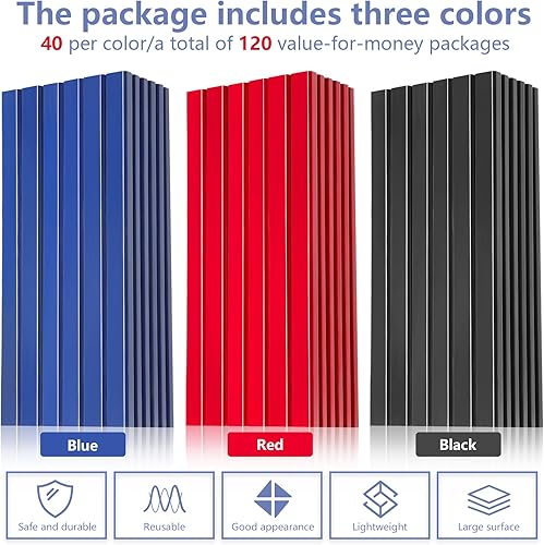 Vista 3 de Epakh 120 lápices de carpintero de 7 pulgadas, octogonal plano, negro, duro, lápices de marcado, contratista de construcción, herramientas