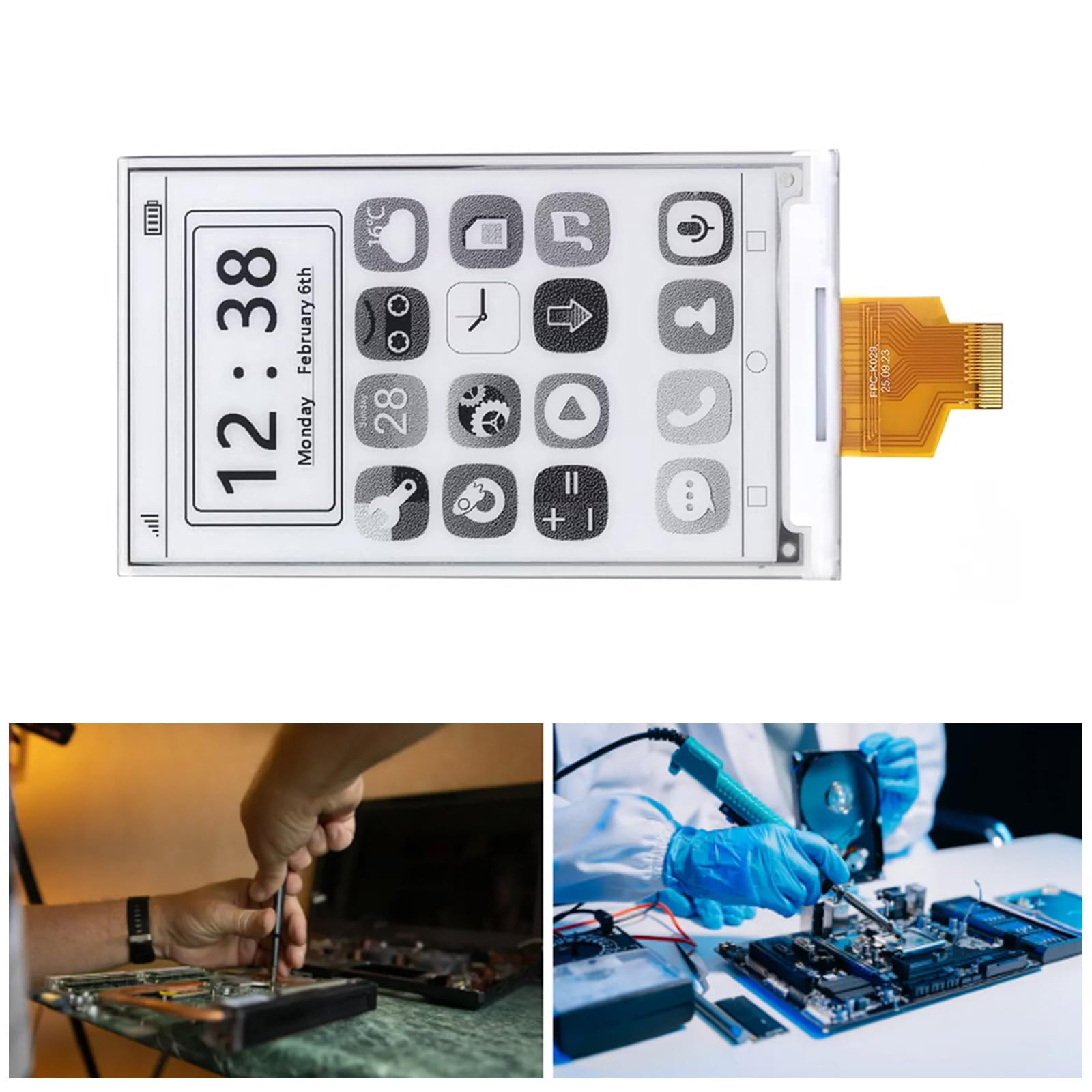 Écran électronique tactile capacitif de 4,26 pouces lisible sans rayonnement de lumière bleue Faible consommation d'énergie