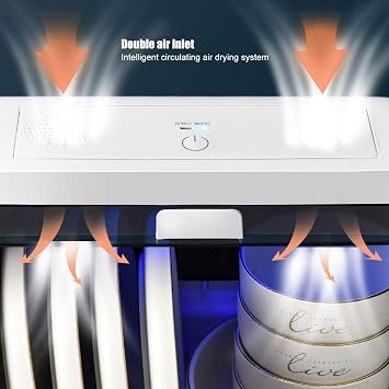 Kitchen Organizer Mini UV Cabinet Tableware Drain Rack Desktop Ultraviolet Storage Solution