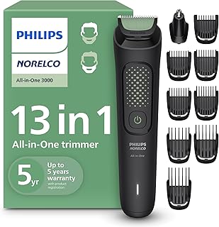 Norelco Philips All-in-One 3000 Series 13 in 1 Trimmer, Beard Styler & M...