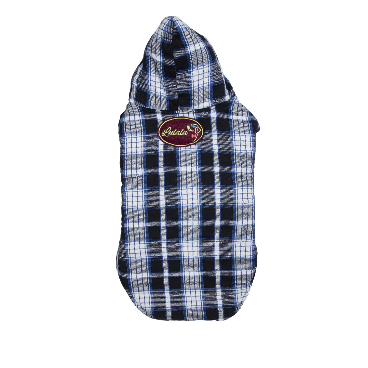 Lulala Dog Plaid Vest Winter Reflective Stripped Winter Coat,Hoddie Jacket Windproof Reversible (Blue-White,M) (B09JBT8XD4) Amazon Price History, Amazon Price Tracker