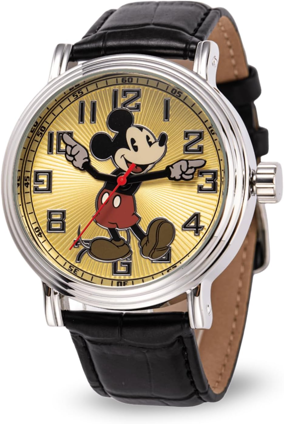 Mickey Mouse Adult Vintage Articulating Hands Analog Quartz Watch