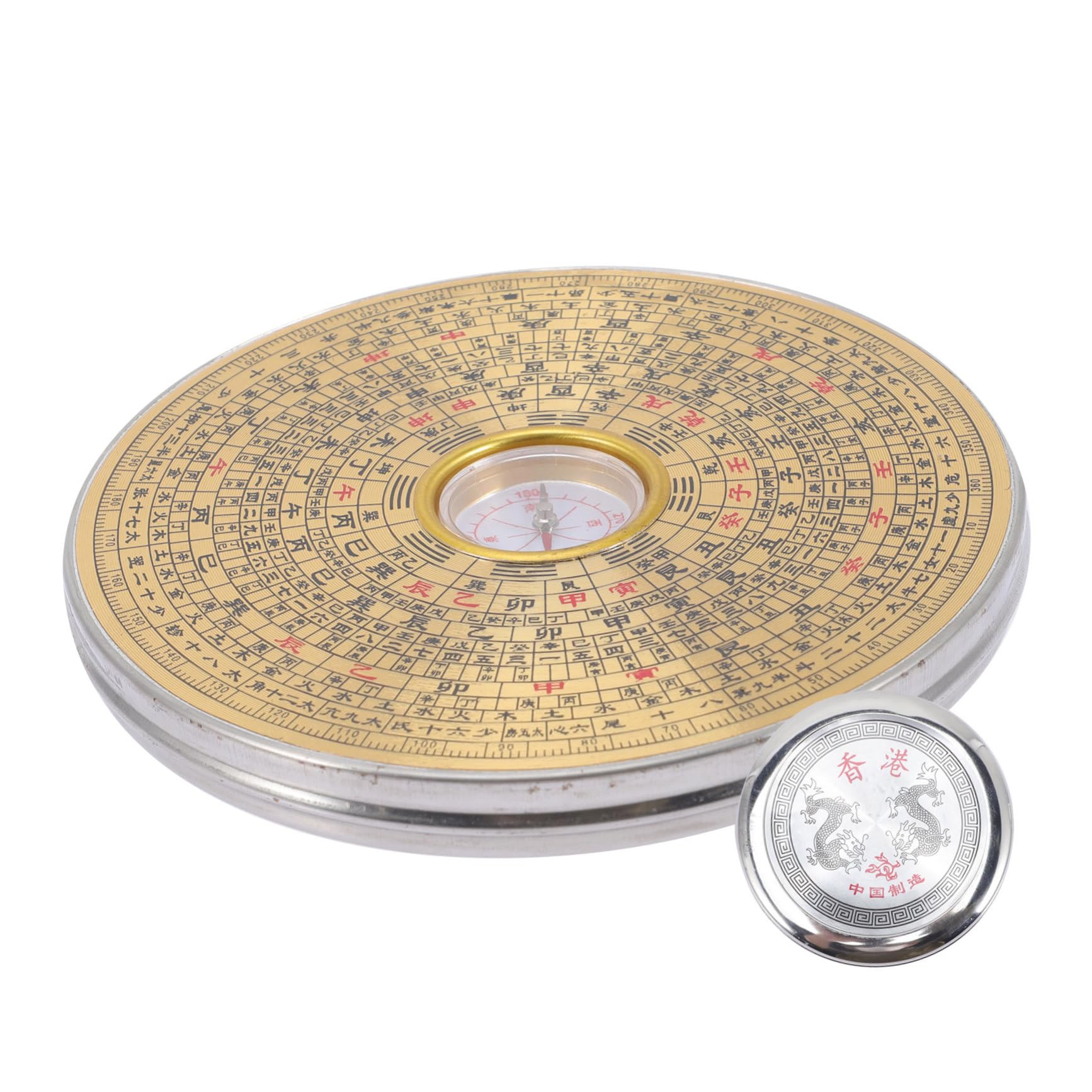 BESPORTBLE Bussola Tavolo Da Campeggio Ornamenti Insoliti Per La Casa Compass Da Campeggio All'aperto Meridiana Tascabile Golden Acciaio Inossidabile