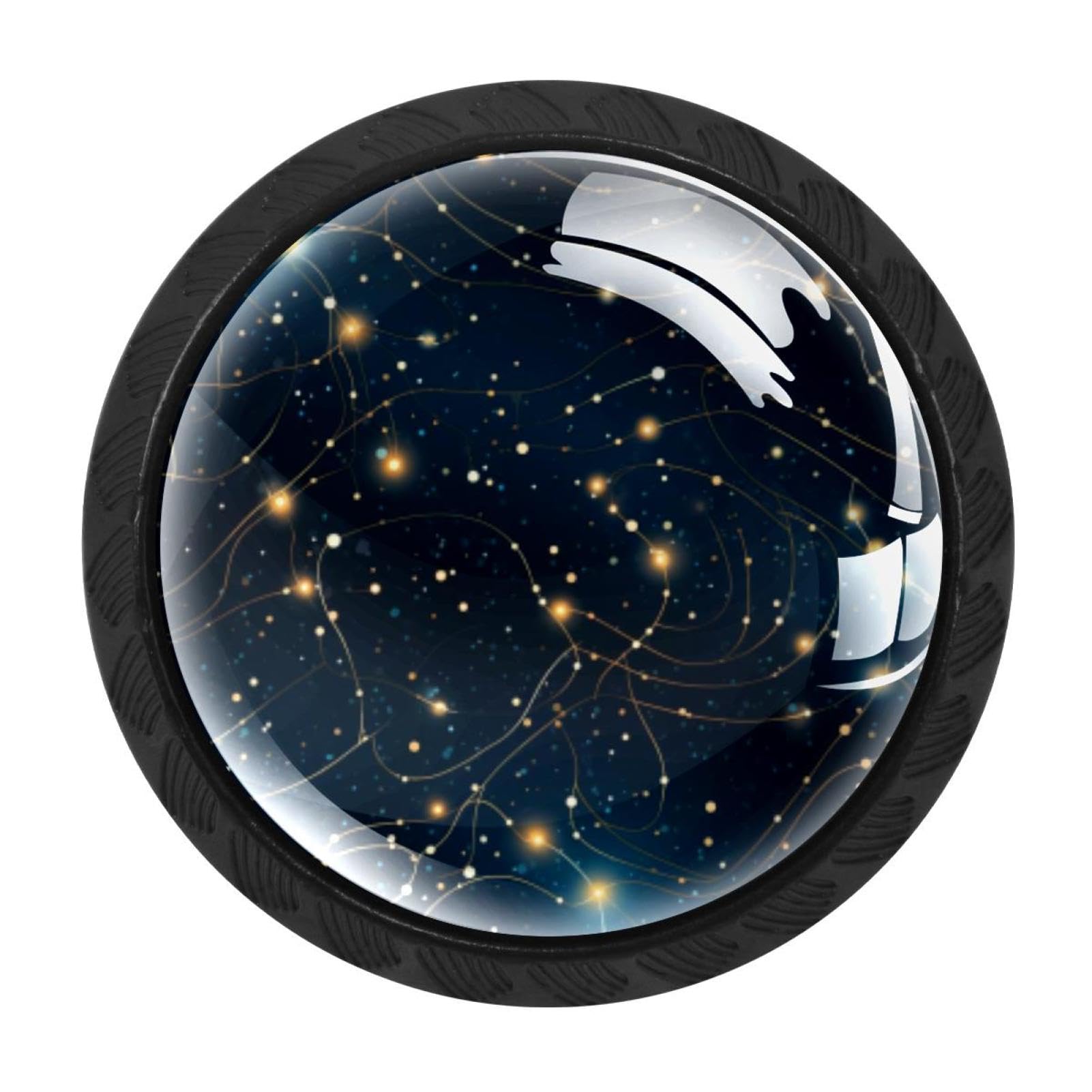 Chenzzzz Multicolored 08 4 Pack Gemini Zodiac Signs Kitchen Cabinet Knobs Drawer Knobs Dresser Knobs Matte Black Zinc Knobs Drawer Pulls Door Knobs Dresser Drawer Handles Knobs For Dresser Drawers