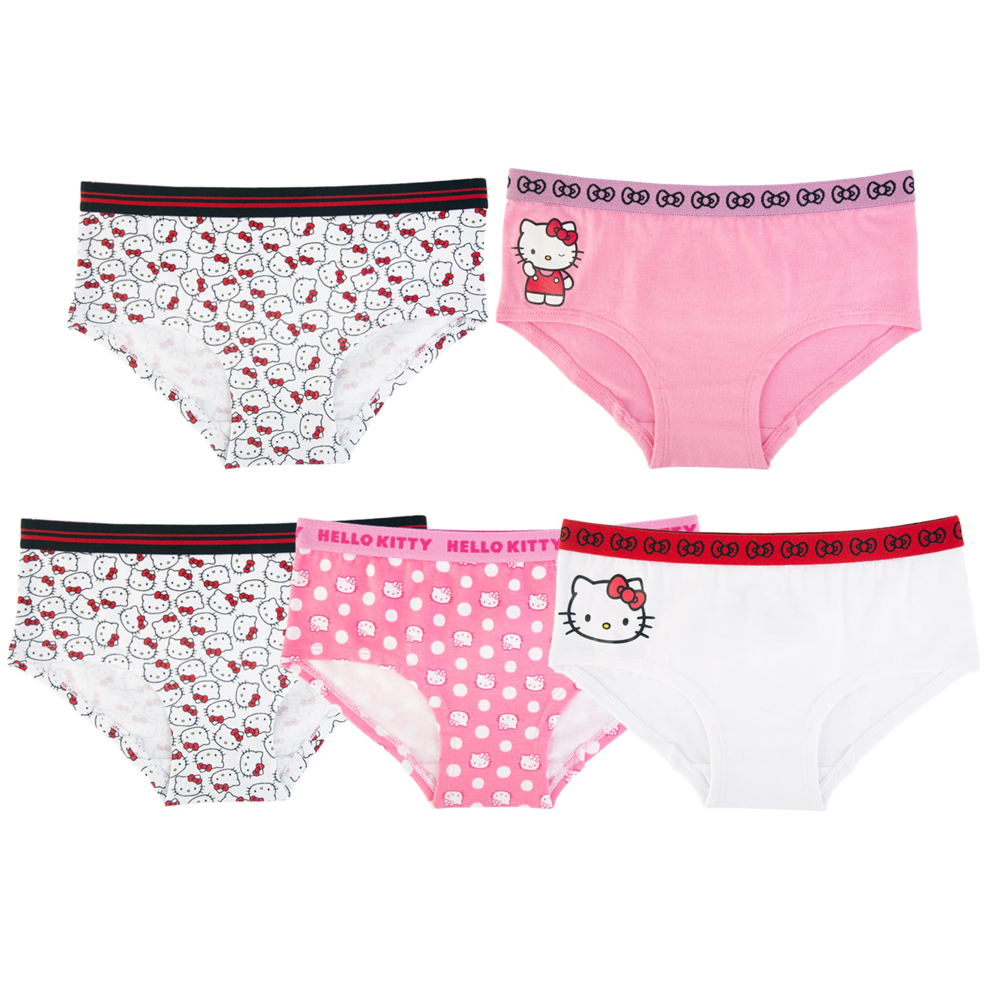 Hello Kitty Mädchen Unterwäsche aus Baumwolle und exklusive Boyshorts in 2/3t, 4t, 4, 6 und 8