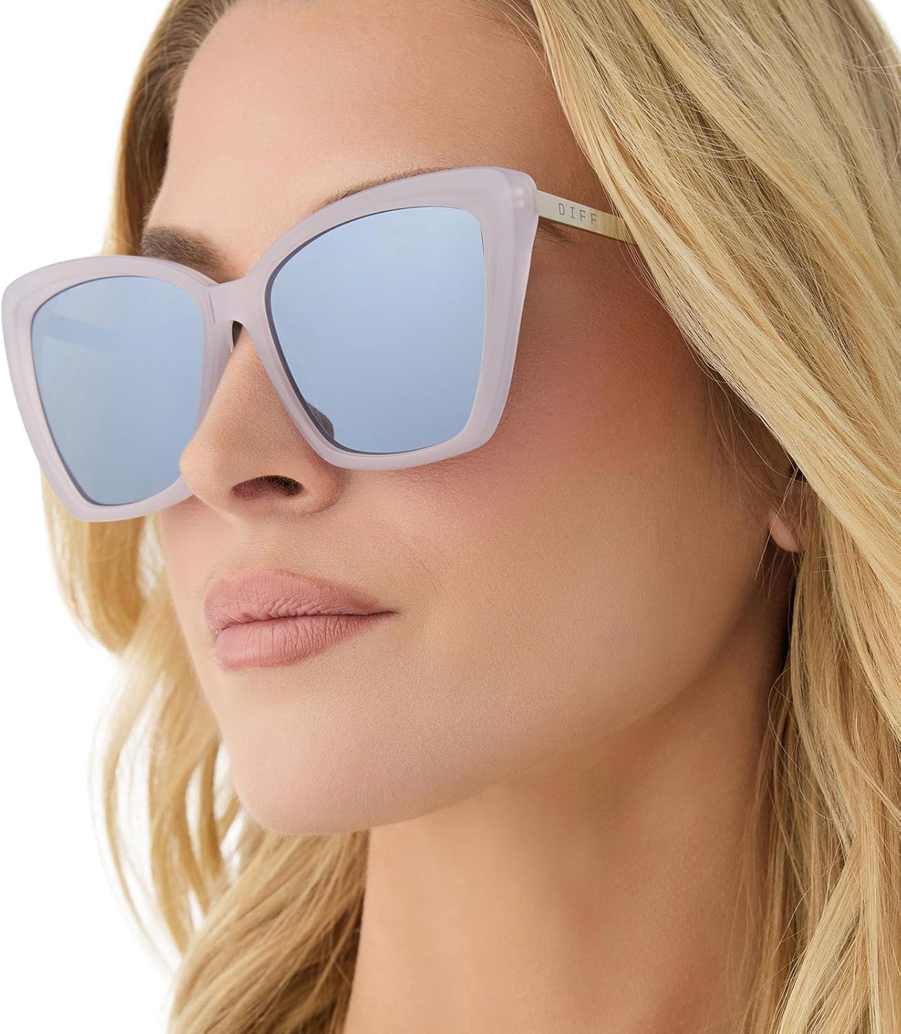 DIFF Becky II Designer Oversized Cat Eye Sunglasses for Women UV400 Protection - Image 2