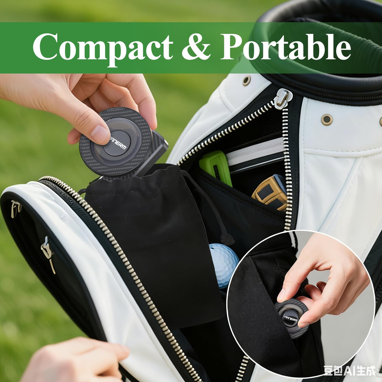 Porta para Teléfono Móvil de Carrito de Golf,Soporte Magnético para Teléfono para Gimnasio Soporte Magnético para Móvil en Carrito de Golf,Accesorios para Gym para Smartphones (Negro)