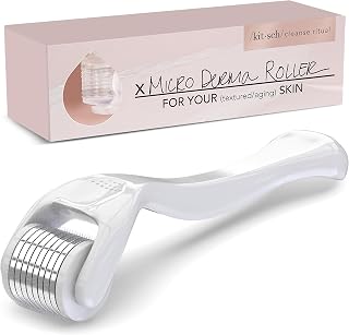 Kitsch Derma Roller 0.25mm Microneedles - At-Home Dermaroller for Face, Scalp & Skin Care, Men & Women