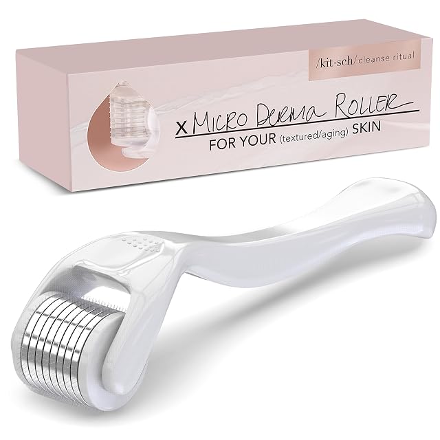 Kitsch Derma Roller Skin Care Tool Face Rollers - Dermaroller for Men and Women - Easy-to-Use Beauty Roller