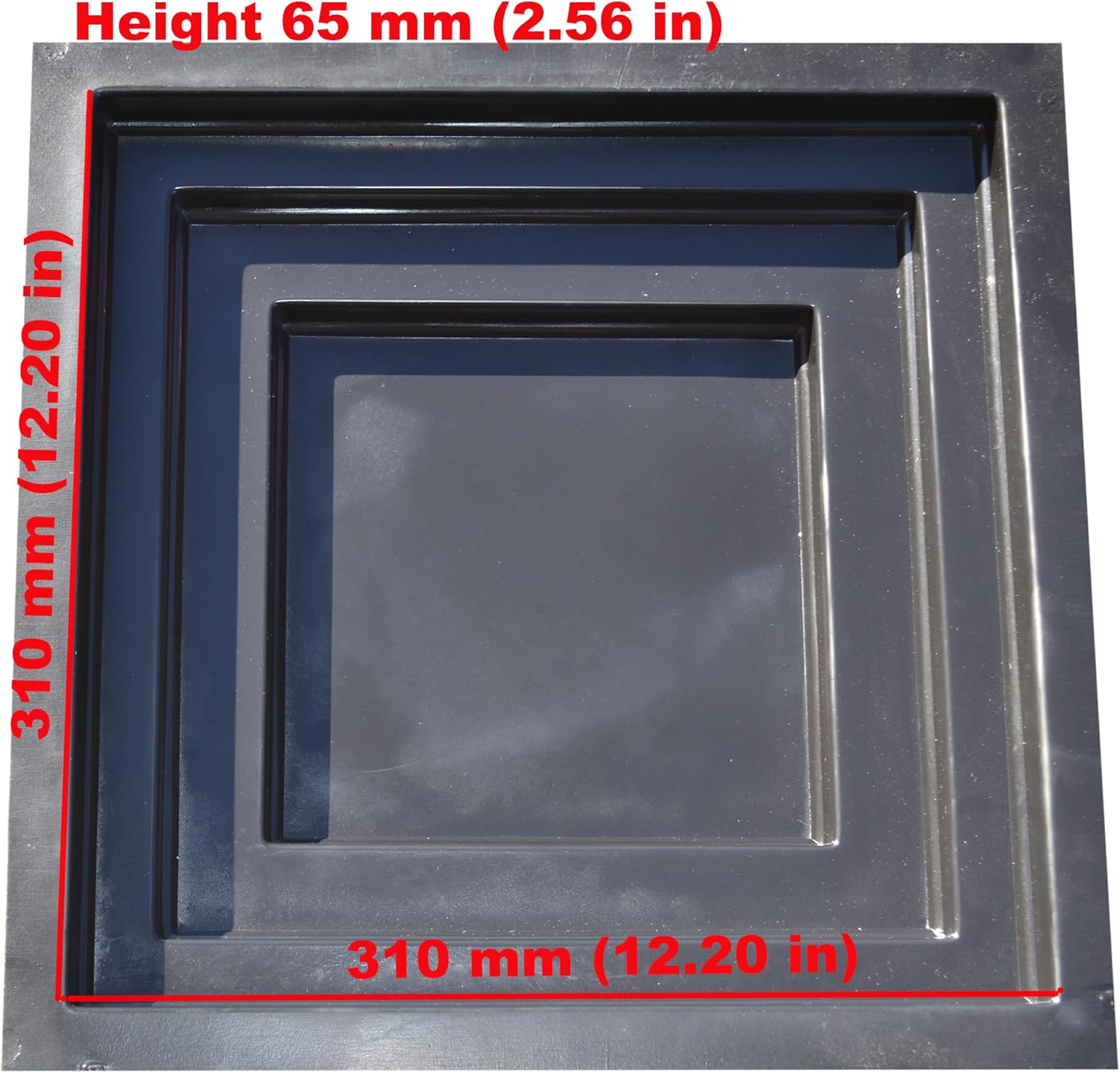 SvitMolds ABS Reusable Concrete Mold for 12×12 in Fence Post Cap – Heavy‑Duty DIY Casting Form for Garden Fencing & Outdoor Projects P31