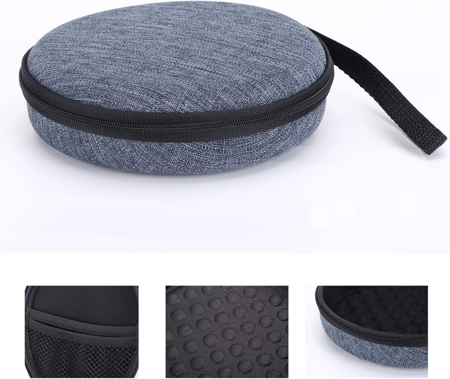 Borsa per lettore CD durevole portatile Custodia da viaggio rigida compatibile con lettore CD HOTT 511/611/711 / 611T Lettore Compact Disc personale, cuffie, cavo USB e AUX