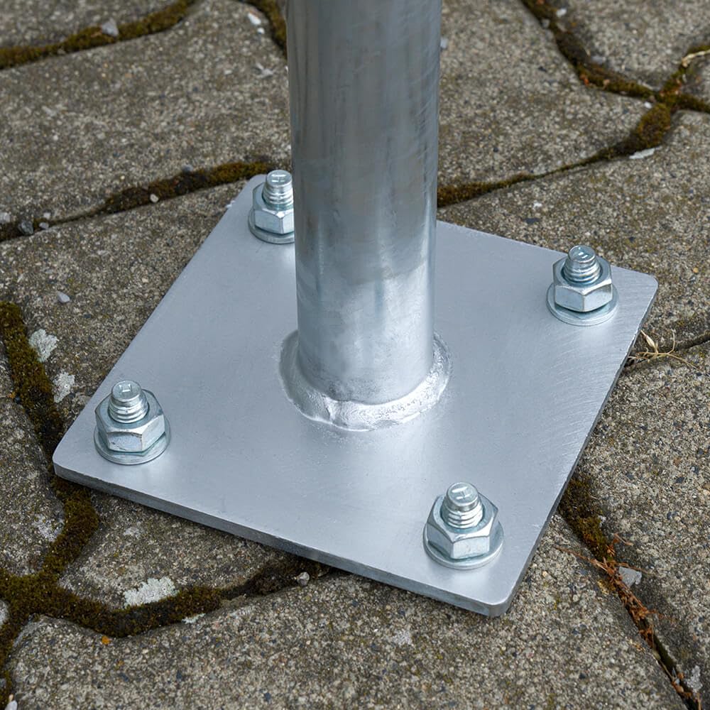 ROBUSTO BIGPACK 5x Wegesperre, fvz, aufdübeln, Stahl, Ø 4,2 cm, 90 x 80 cm, Art.-Nr. 608818 | Anlehnbügel | Fahrradanlehnbügel | Fahrradbügel