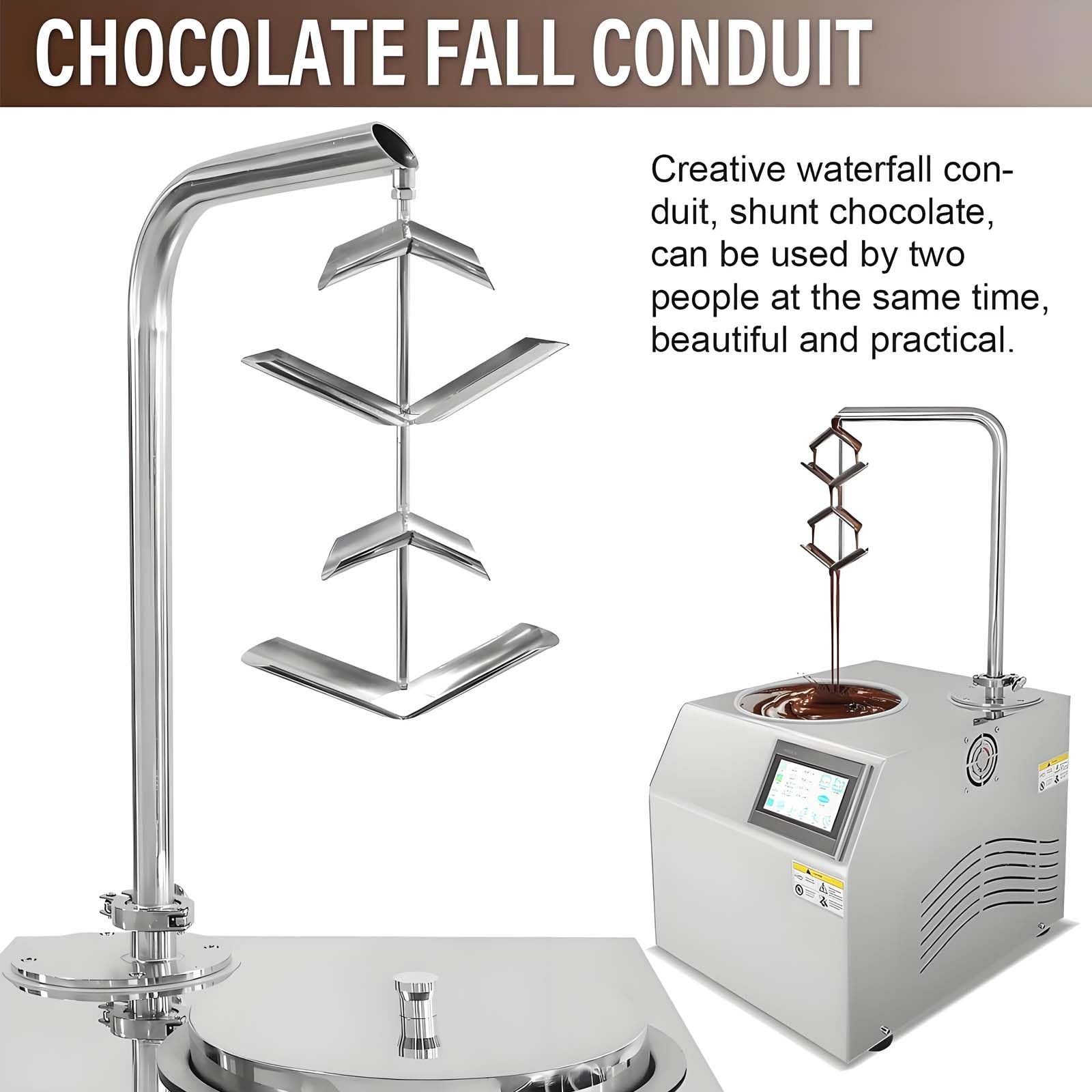 Templadora De Chocolate De 5.5 L, Pantalla TáCtil Inteligente, Control De Temperatura De 0 A 149 °F, Calentador EléCtrico De Postres De Acero Inoxidable De, Para MáQuina Para Derretir Caramelos