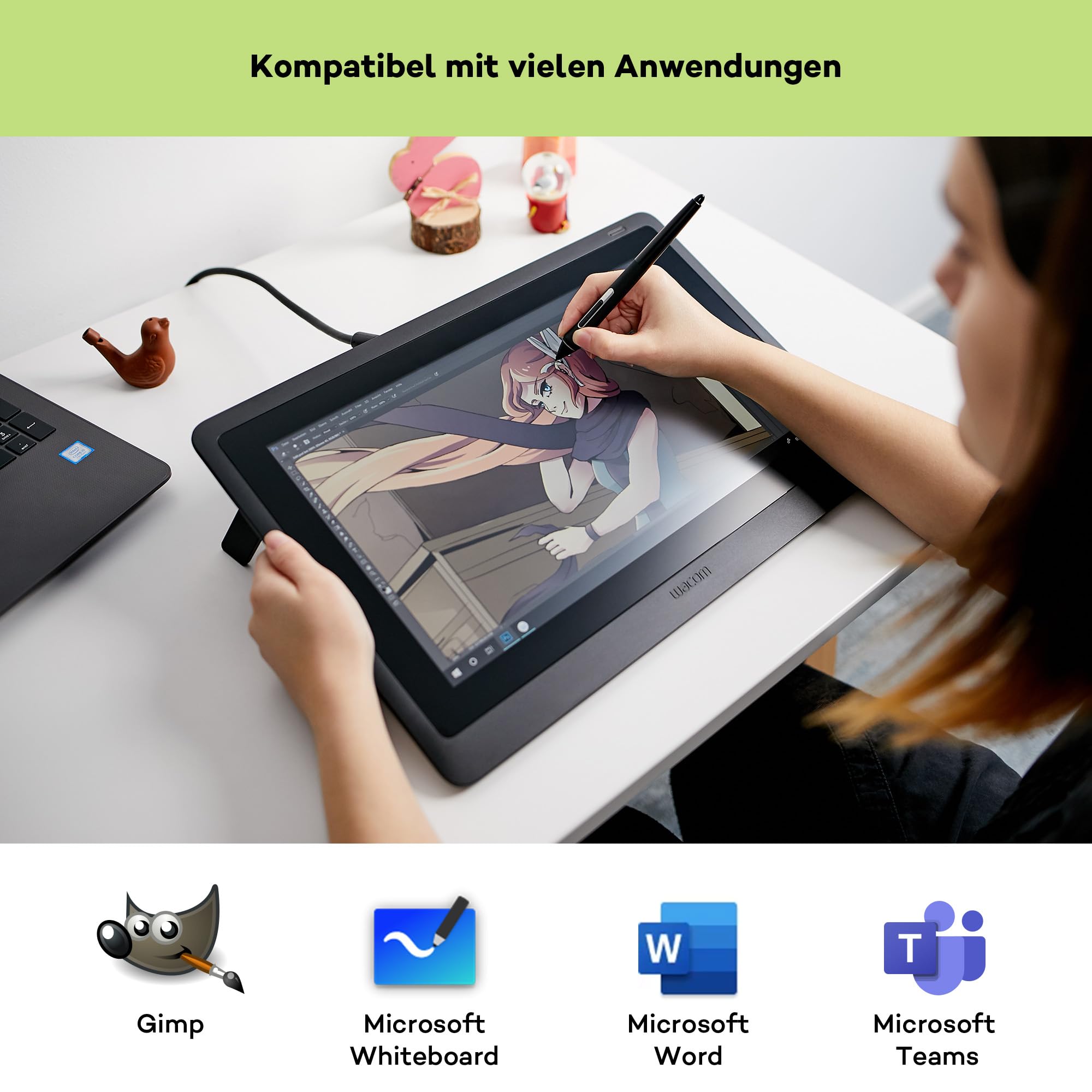 Wacom Cintiq 16 Kreativ-Stift-Display Tablet (zum Skizzieren 16" – Bild 5