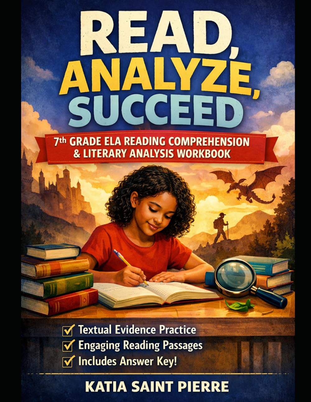 Read, Analyze, Succeed: A 7th Grade ELA Reading Comprehension & Literary Analysis Workbook