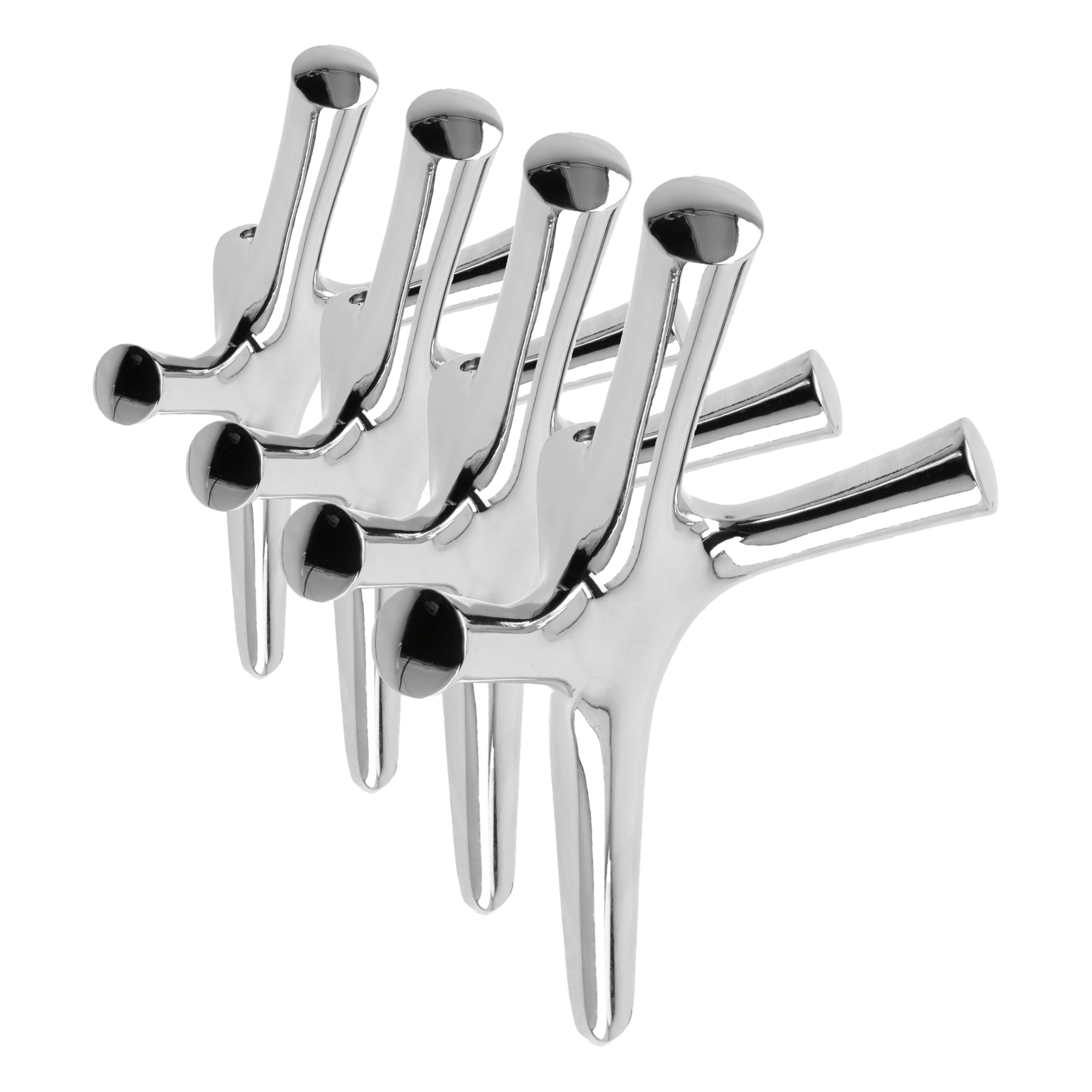 Patères en métal WALENCIA chrome brillant au design élégant