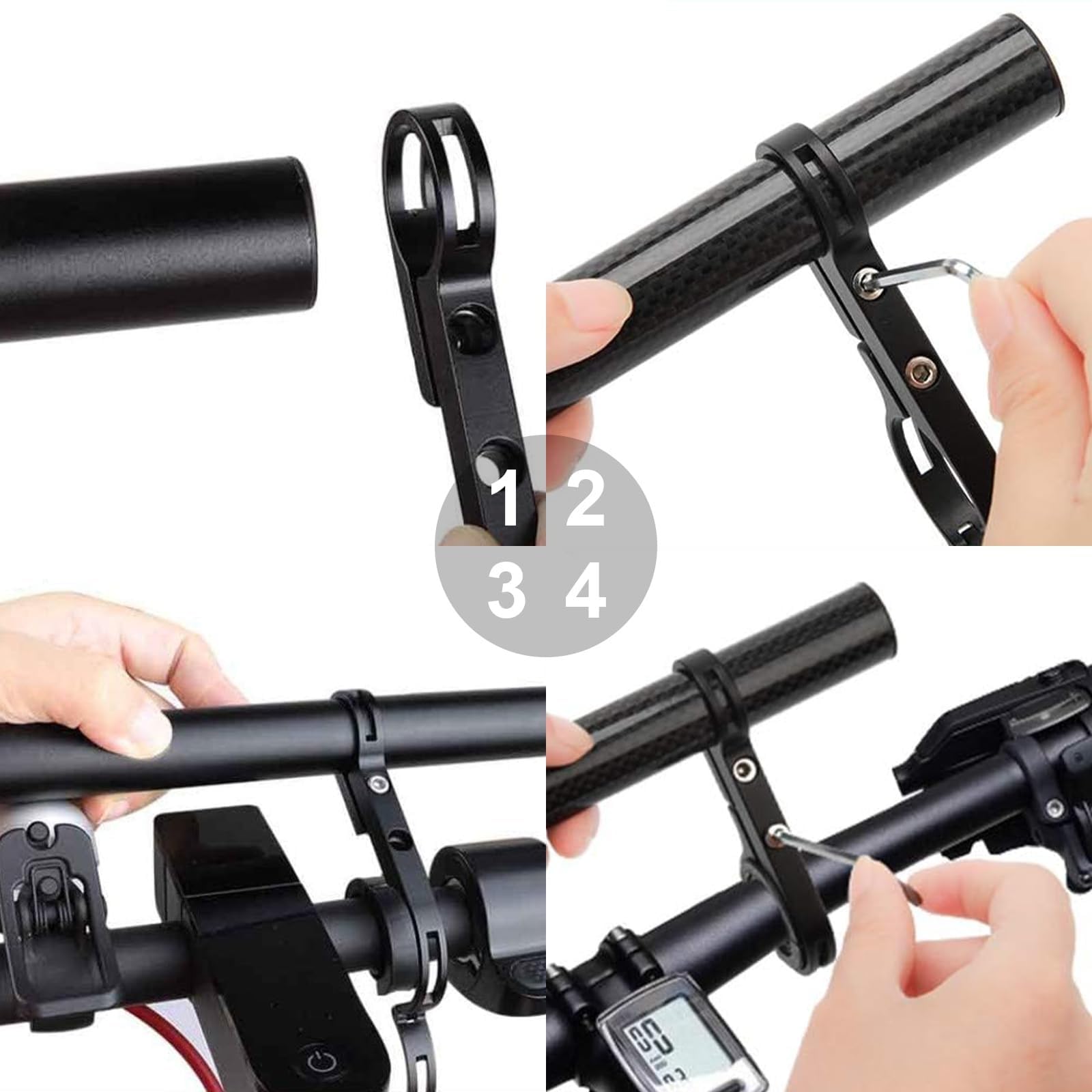 Nuovo Kit Supporto Manubrio Stelo Superiore Per Aerlang H6 - Foto 2