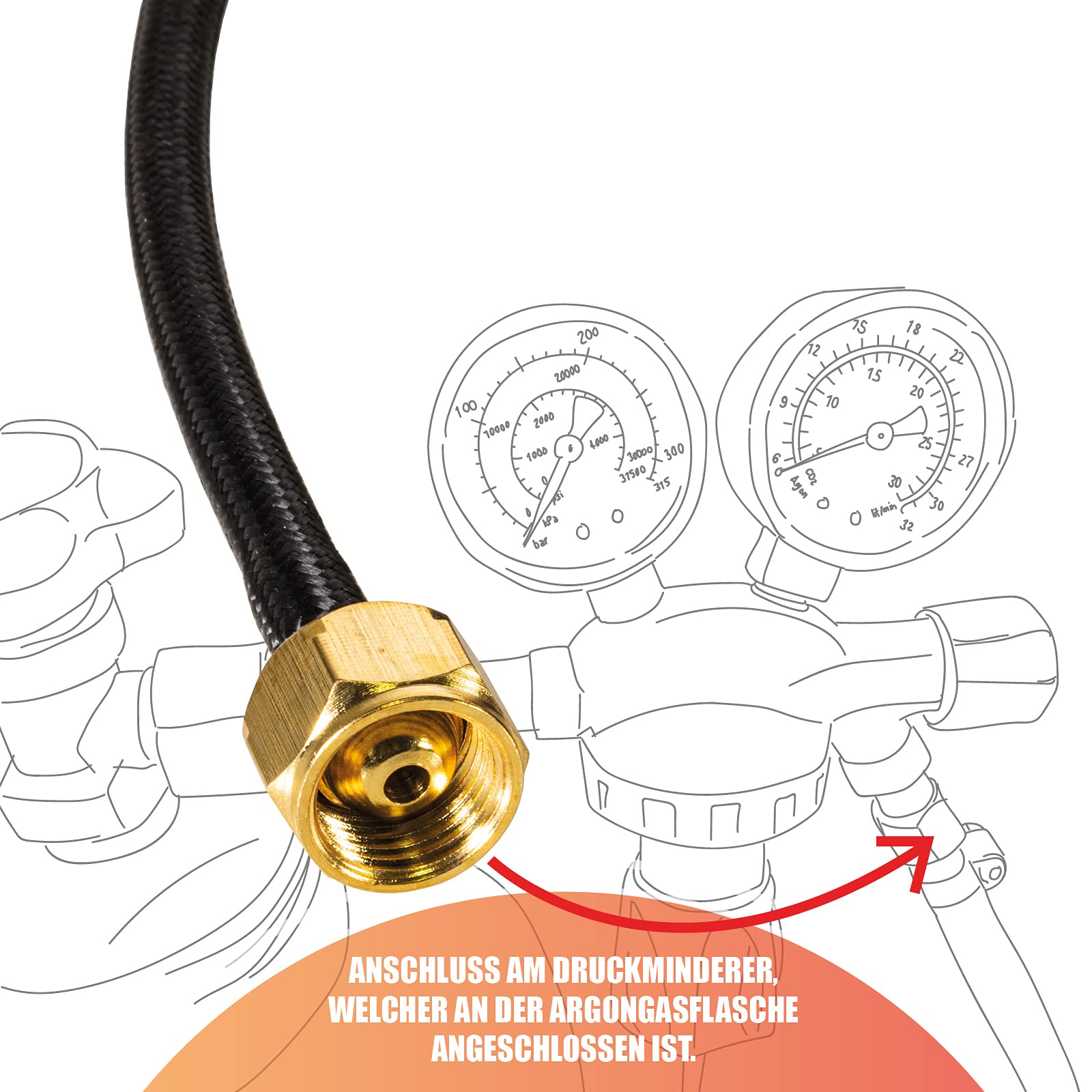 MAUK® Universal Keramik Lift-Tig Brenner Schweißbrenner | 3 Meter Schlauchpaket mit Zubehör und 9mm Dorn für WIG Schweißgeräte Schweißzubehör | TIG Torche
