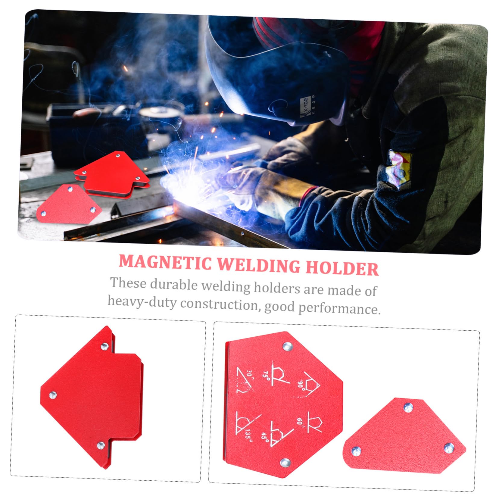UKCOCO Posizionatore Per Saldatura Magnetico Supporto Magnetico Per Saldatura Magnete Ausiliario Per Posizionatore Multi-angolo Materiale Sicuro e Durevole