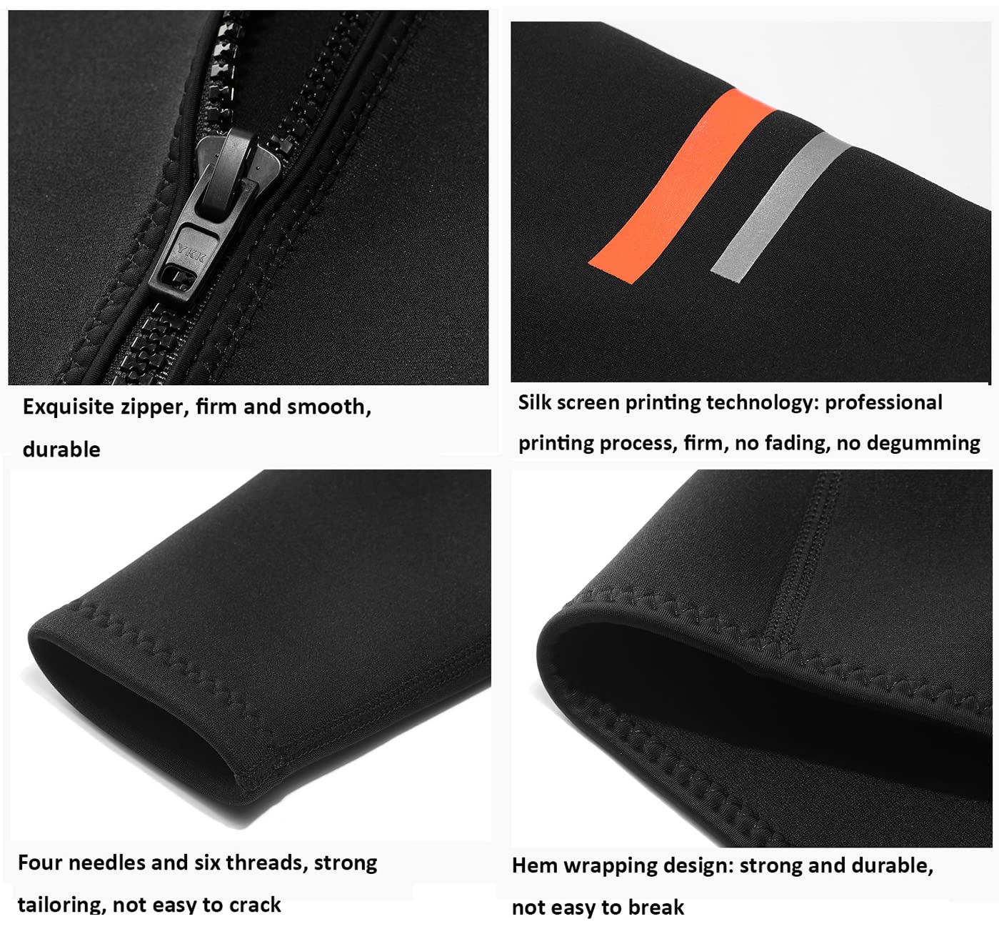 Homme 1.5MM Combinaison Veste À Capuche Protection Solaire Néoprène Combinaison De Plongée Haut Snorkeling Surf Stretch Manches Longues Confortable Maillots De Bain
