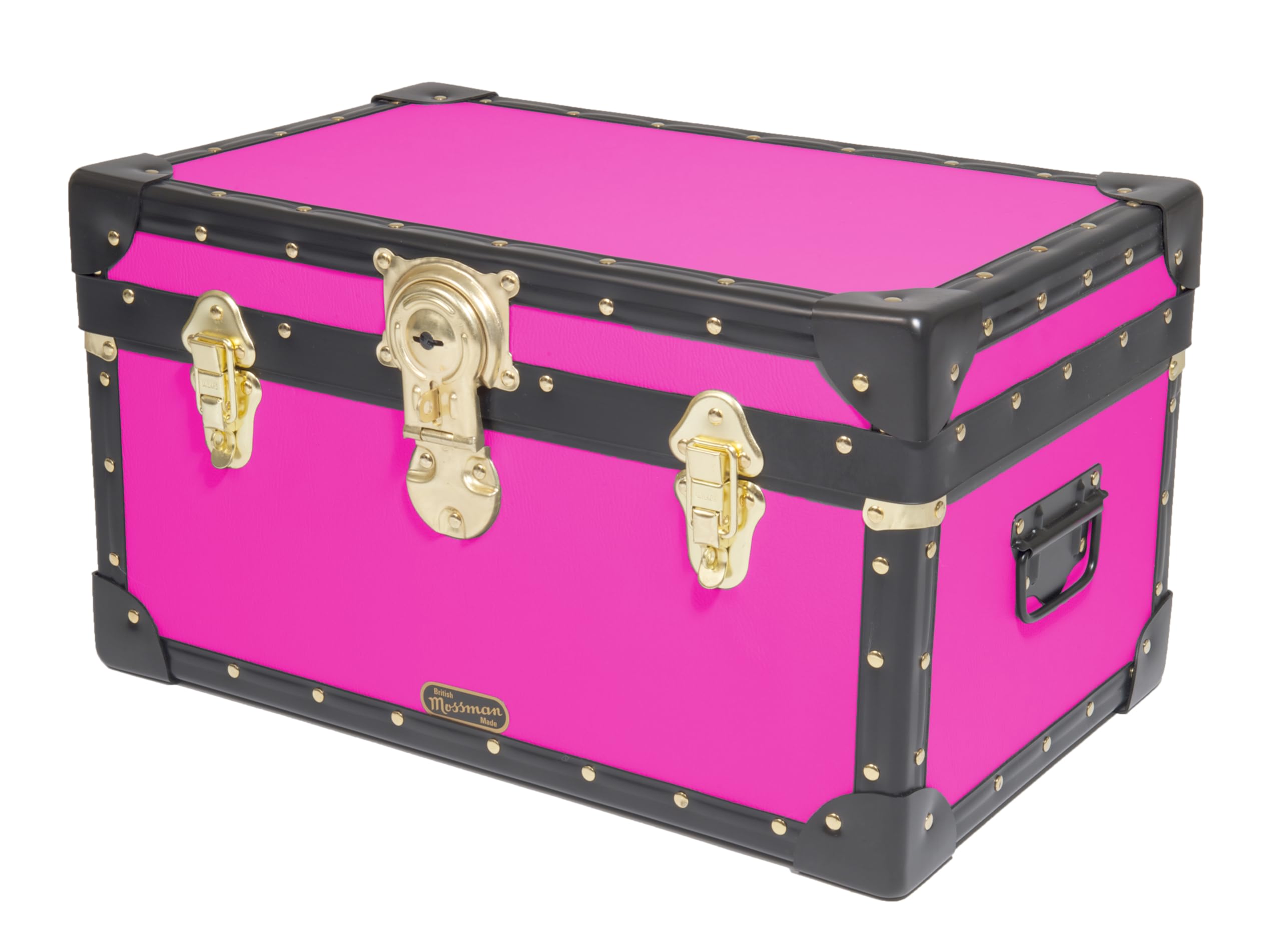 Mossman Tuck Box With Cabin Lock, Home, School, Office Storage Solution (Flurorescent Pink) — image 1